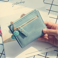 Dompet Koin Portabel Kecil Terbaru untuk Perjalanan Sehari-hari, Tahan Air, Tempat Kartu, Bahan PU
