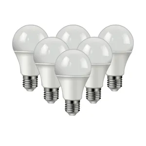 LED High Quality A60 Bulb E27/B22 12W 220V 3000K/4000K/6000K Light No Flicker Plastic Bulb For Home Bedroom