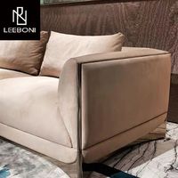 Salon de luxe italien salon maison canapé design moderne velours tissu mobilier modulaire canapé ensemble