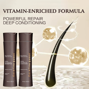 Champú Keratin Queen Sin Sulfatos para el Crecimiento del Cabello, Anticaída, Efecto Rápido, Estimula los Folículos, Champú Fortalecedor - Product Image 4