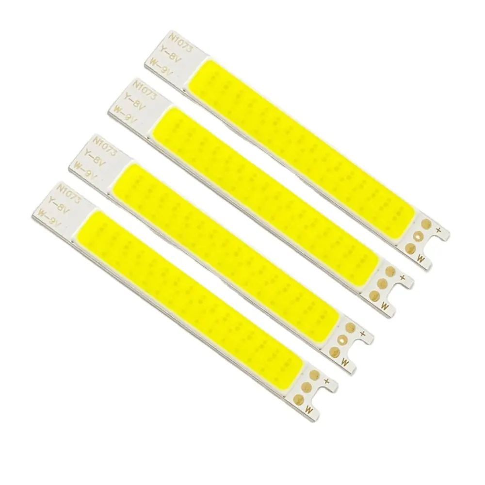 工場卸売高輝度8V9V 1W1.1Wイエロー6250K2色COB LEDチップボード上LEDキャンプライトテイザー用