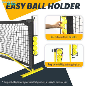 SeeMore Backyards Marco de metal 22 FT USAPA Tamaño de la regulación <span class=keywords><strong>Bolsa</strong></span> de transporte estable Red de Pickleball con soporte de bola de pepinillo - Product Image 2