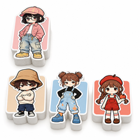 Autocollants Anime Personnalisés en Vinyle, Stickers Chibi Kawaii Fille, Décalcomanies Découpées, Figurines Manga Mignonnes, Étanche pour Ordinateur Portable et Bouteille d'Eau