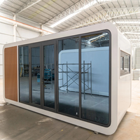 Maison préfabriquée Apple Cabin de 20 pieds et 40 pieds, maison mobile modulaire, maison capsule spatiale, maison pour vivre et travailler, fret maritime DDP