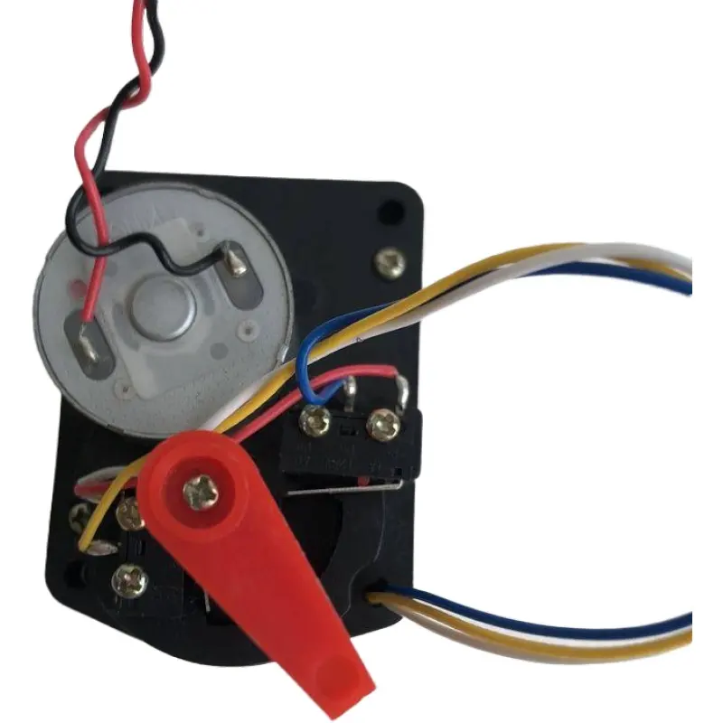 Mini valve controlled dc motor with gearbox