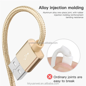 <span class=keywords><strong>Cable</strong></span> Micro <span class=keywords><strong>USB</strong></span> de Carga Rápida con Trenzado de Nailon y Aluminio para Teléfonos Móviles y Tabletas Android - Product Image 2