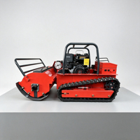 Tondeuse à gazon robotisée professionnelle sans fil télécommandée sur chenilles tout-terrain, mini-tondeuse agricole, prix de gros usine