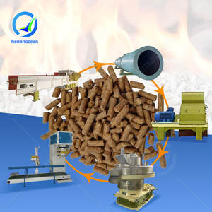 Ligne de production de granulés de bagasse de canne à sucre OCEAN, machine à granulés de bois biochar, ligne de production de granulés de paille de riz biomasse - Product Image 1