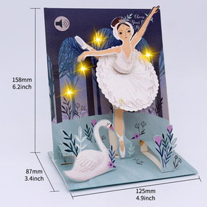 <span class=keywords><strong>Carte</strong></span> d'anniversaire de vœux magnétique Cartes de vœux de joyeux anniversaire à enregistrement vocal - Product Image 2