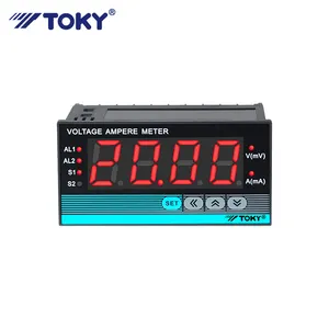 Commercial Digital Voltmeter 12 Volt Voltmeter 0-500V Ac Din Rail Voltmeter 3 Phase Voltage Current Meter