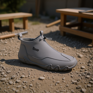 Chaussures de sécurité respirantes pour hommes, style décontracté, résistantes à l'usure, à enfiler, pour chantier, style marche - Product Image 2