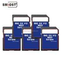 Tarjeta SD de Navegación para Auto SMIOST para Micro Memorial Android, CID para VW Passat EOS RNS 315 Europa