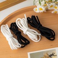 Ceinture élastique extensible unie de couleur personnalisée à âme en caoutchouc pour la couture de vêtements et de textiles de maison (vente en gros)