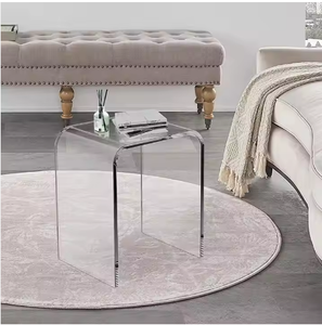 Tavolino in acrilico <span class=keywords><strong>con</strong></span> <span class=keywords><strong>Plexiglass</strong></span> lucido materiale MDF Versatile espositore casa supermercato esposizione scarpe prodotto vetrina - Product Image 2