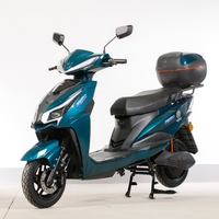 Vente directe usine : Moto électrique 2 places avec coffre arrière, 60V 72V 1500W 2000W, Scooter électrique tout-terrain haute puissance pour adultes