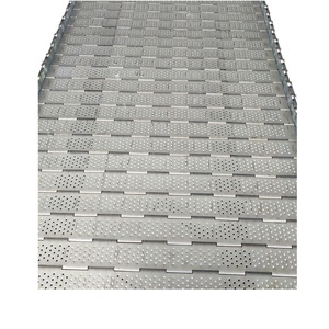 Gıda Konveyör Bandı 2mm Delik Çapı Sıhhi PVC Endüstriyel Yüksek Hızlı Hafif Hizmet Tipi Korozyona Dayanıklı - Product Image 2