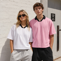 T-shirt de football en jersey, prix d'usine, logo personnalisé, col en V, vêtements unisexes pour hommes et femmes, streetwear de football, t-shirts urbains