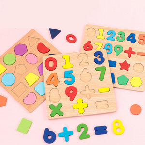 Quebra-Cabeça Educacional 3D de Letras e Números em Madeira para Crianças, Brinquedo DIY Montessori para Meninos e Meninas - Product Image 1