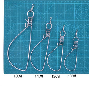 Anzuelo de pesca de acero inoxidable para peces vivos, accesorios de pesca al por mayor para agua dulce - Product Image 5