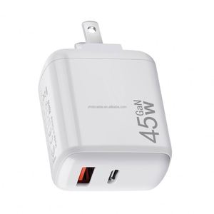 45W Type-C PD+QC3.0 5V/3A Travel Universal <b>Adapter</b> with 1 USB + 1 Type-C Port Mobile Phone Charger for Fireproof - Product Image 5