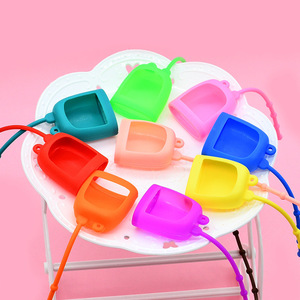 Silikon el dezenfektanı şişesi kap el dezenfektanı depolama seyahat banyo ürünleri - Product Image 2