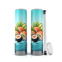 Envase de Papel Ecológico y Reciclable Personalizado para Comida para Llevar, Tubo Push-Up para Sushi