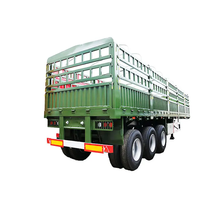 2024 New Model 25/30/35t Fence Semi Trailer100% Factory Price Multi Axles Fence Cargo Semi Trailer