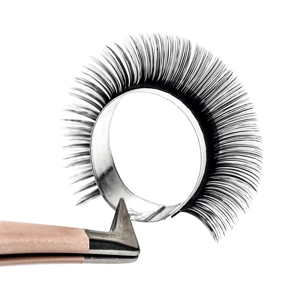 lash extension trays best quality dark wholesale 3d silk eyelashes with tweezers DIY false eyelash extension set & tools