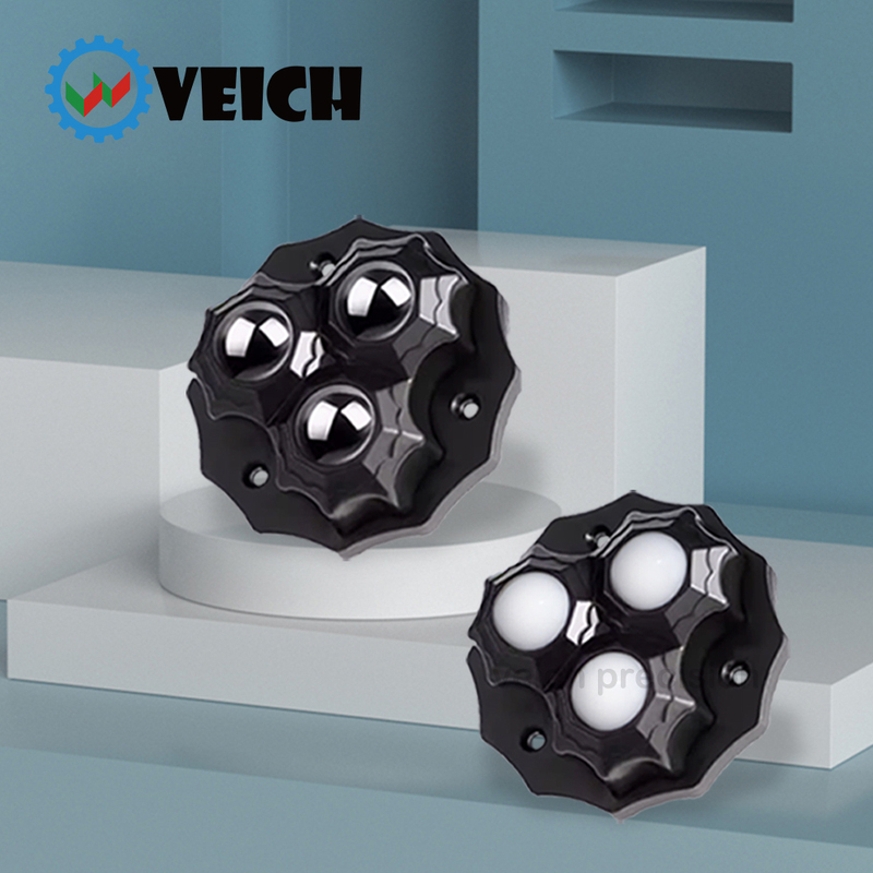 Plastic Trolley Wheels Silent Mini Universal