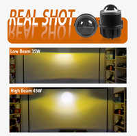 Mince 2.0 pouces W20 moto lumière avec canbus blanc jaune antibrouillard projecteur led projecteur pour Toyota Honda voiture antibrouillard
