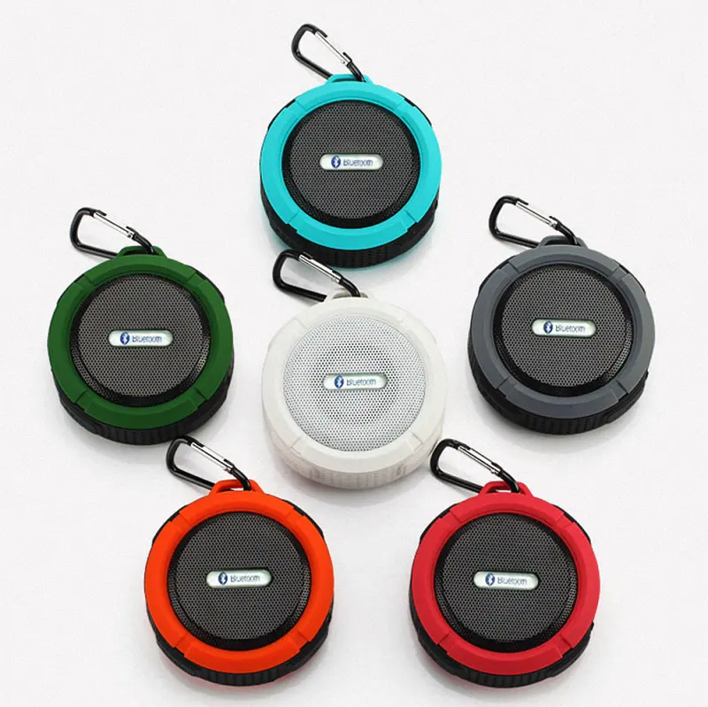 Promotional Soundbox C6 Outdoor Sport Waterproof Speaker Mini IPX4 Portable Shower Wireless Stereo Speaker for Smartphone