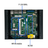 PC industriel sans ventilateur, petit format, processeur Intel Core i3-6100U, i7-6500U, i7-7500U de 6e et 7e génération, DDR3L, pour bureautique, compatible Windows 7/10/11 - Vente Flash