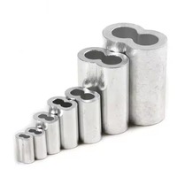 Manchons de sertissage en aluminium en forme de 8 Alpha, résistants à la corrosion, pour connecteurs de ligne de pêche et accessoires de terminaison.