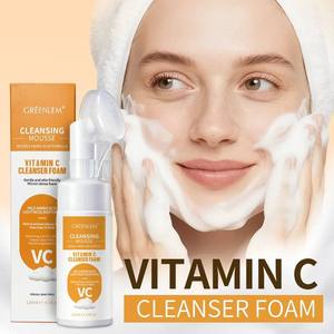 Espuma Limpiadora Profunda con Vitamina C de Marca Privada OEM, Limpiador Facial Suave e Iluminador para Piel Grasa, Control de Grasa con Glicerina, Marca Privada - Product Image 3