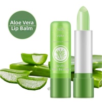 Baume à lèvres hydratant et repulpant à l'aloe vera, qui change de couleur, pour une réparation des lèvres pendant la nuit