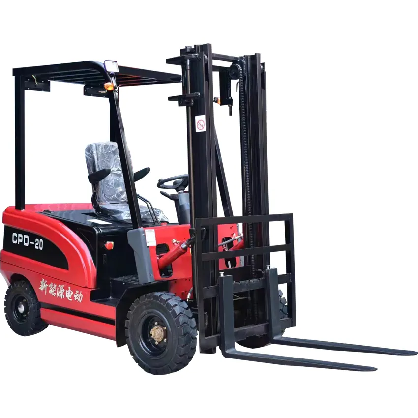 Small electric forklift 2 tons seat type 1 ton 3 tons hydraulic lift handling electric forklift four wheel electric forklift