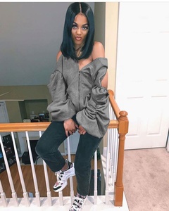 Wnab International 2020 Women Fall Clothing Sexy Custom Hoodie Women's Sweaters Backless Women's Hoodies - Product Image 3