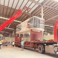 Salle capsule préfabriquée entièrement meublée Cabine Apple en acier Maison capsule extérieure avec système intelligent