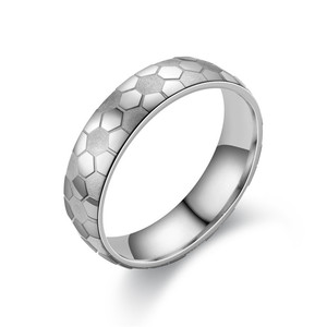 2022 New Japanese and Korean Fashion Accessories New Football Pattern Men's <b>Ring</b> Hot Selling Men and Women <b>Couple</b> <b>Rings</b> - Product Image 2