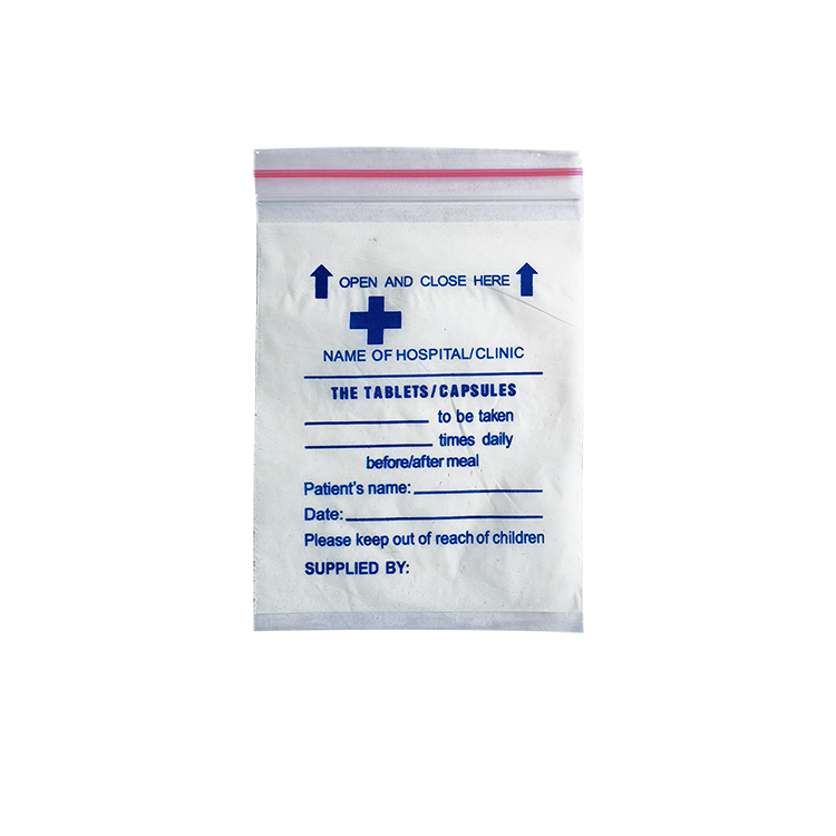 LDPE Pharmaceutical Medicine Bag Plastic Tablet Dispensing Pill Bags