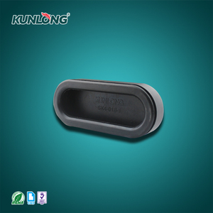 Tirador de goma con forma de <span class=keywords><strong>barco</strong></span> de pulgadas (negro, diseño que ahorra espacio, agarre cómodo, para puerta de gabinete/equipo) - Product Image 5