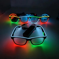 Venta Directa de Fábrica, Gafas LED para Fiesta de Halloween |   Multicolor y Multistilo, 3 Modos, Alto Brillo