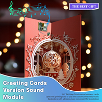 Módulo de sonido para tarjeta de felicitación programable de 8 MB con descarga USB, activación por interruptor de láminas y altavoz, audio MP3, personalizado, directo de fábrica