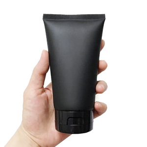 150ml Matte Black Soft Tube Empty Cosmetic Tube 150g Custom Logo Facial Cleanser Squeeze Tube Facial Scrub Soft Tube - Product Image 3