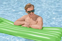 Fabrik preis PVC Tragbare lange schwimmende Reihen Schwimm ring Wasser bett matte Hängematte Aufblasbare Strand luft matratze
