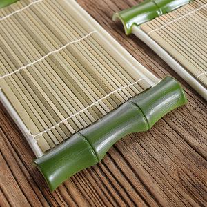 Bandeja de bambú para fideos fríos con diseño de plato de sushi para servir comida japonesa - Product Image 3