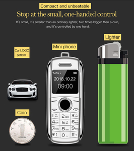 חדש מיני נייד טלפון X8 0.66 "2G GSM סמארטפון Telefone כפולה ה-SIM אלחוטי BT חייגן הקלטת אצבע גודל קטן נייד - Product Image 2