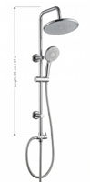 Ensemble de douche thermostatique mural encastré en laiton massif noir de qualité supérieure avec pommeau pluie et douchette à main