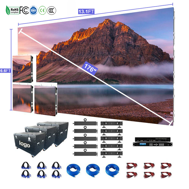Full Color LED Panel Video Wall Module 3840Hz Refresh Rate 500x500mm Giant Stage Background Indoor LED Display Screens