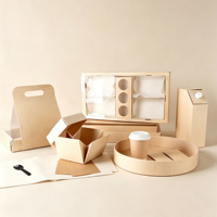 Boîte à pâtisserie pop-up personnalisée de haute qualité avec logo personnalisé, boîte à friandises de qualité alimentaire avec poignée pour le partage, idéale pour Aïd Moubarak